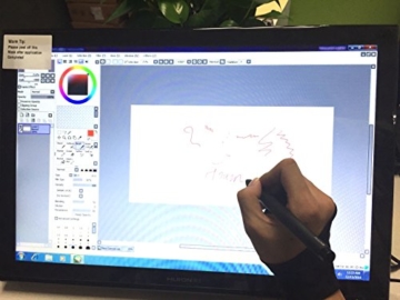 Huion Pen Display für Profis Grafikmonitor 2048 Stufen Druckempfindlichkeit 5080 LPI- Grafiktablett Zeichnung Pen Monitor GT-190 w / Handschuh und Zusätzliche Batterie Stift - 