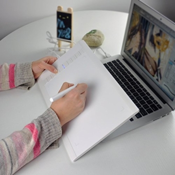 Photo-Pal Grafiktablett M708 Graphics Drawing Pen Tablet mit heißen Zellen 10 x 6 Zoll – White - 